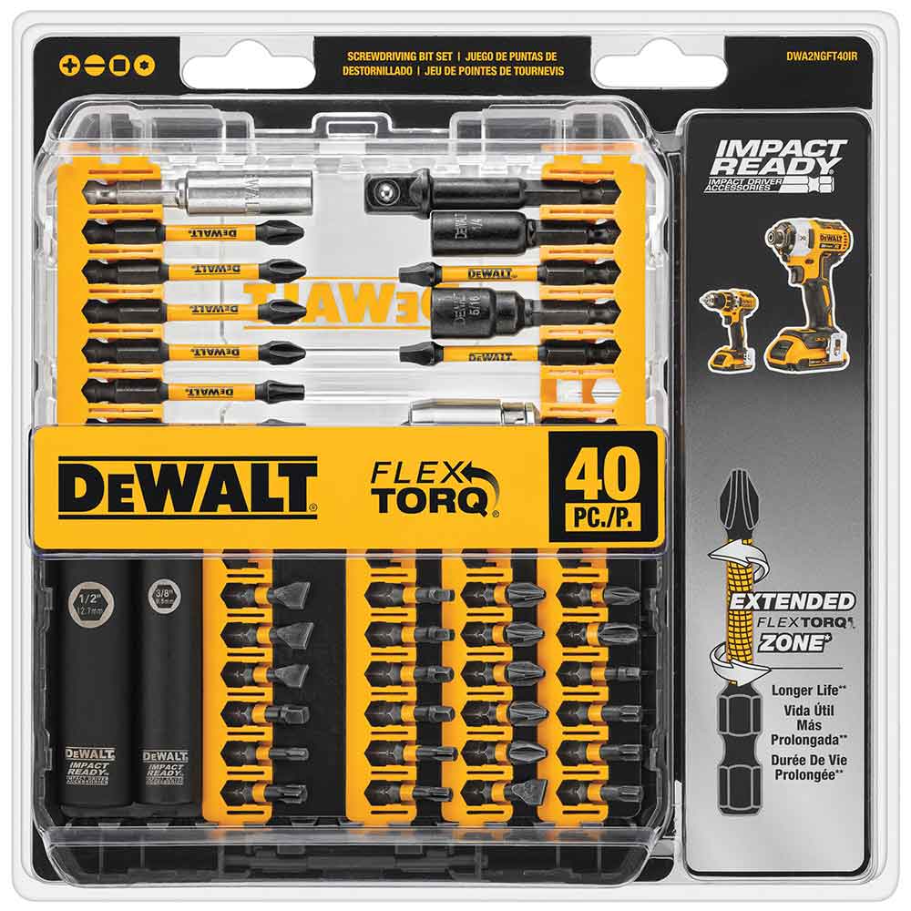 DeWALT DWA2T40IR Impact Ready Screw Lock Set, 40 PC