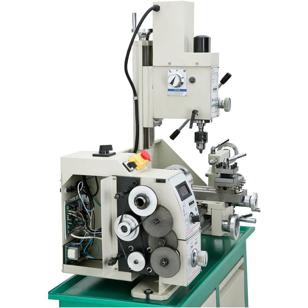 Grizzly G0769 110V 8 Inch x 16 Inch Lathe with Milling Head