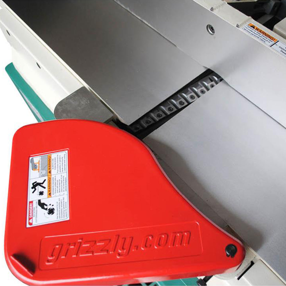 Grizzly G0858 230V 8 x 76 Parallelogram Jointer Spiral Cutterhead Mobile Base