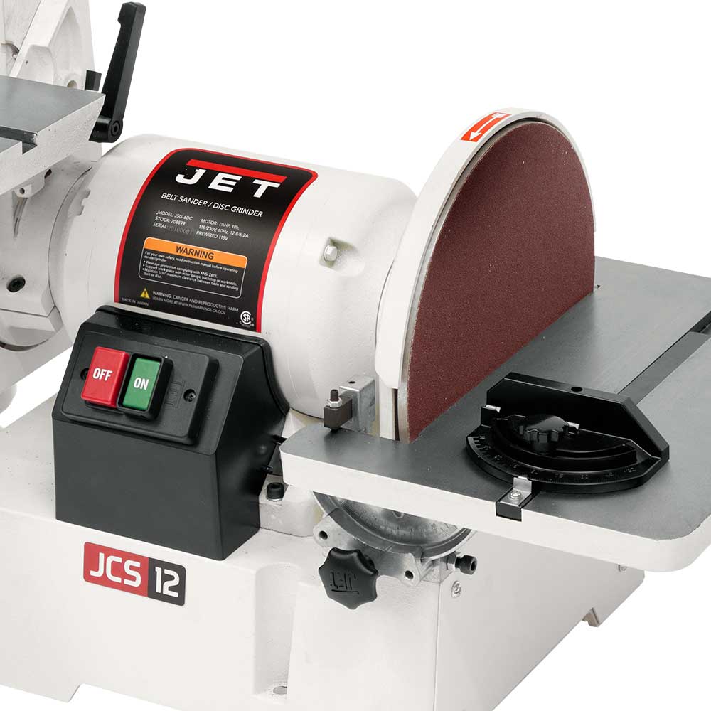Jet JSG-6DC 115/230V 1-1/2HP, 1Ph 6" x 48" Belt / 12" Disc Sander - 708599