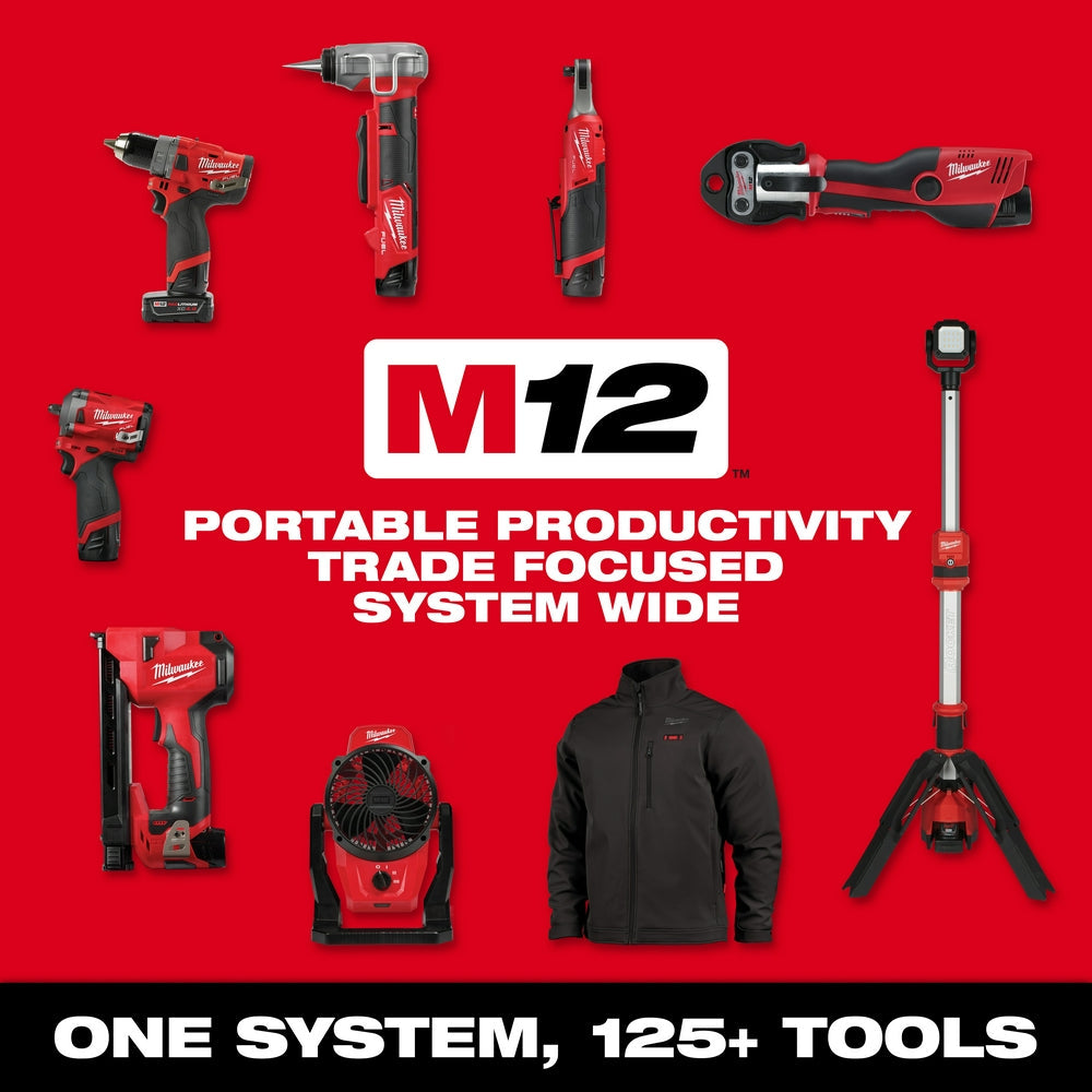 Milwaukee 2524-20 M12 FUEL 12V 2" Brushless Cordless Planer - Bare Tool