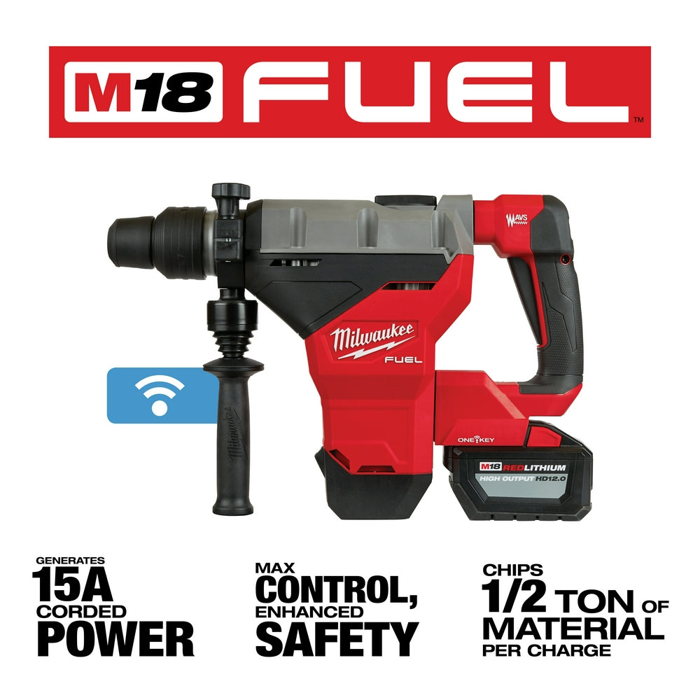 Milwaukee 2718-22HD M18 FUEL 18V 1-3/4 Inch SDS MAX Rotary Hammer ONE KEY Kit