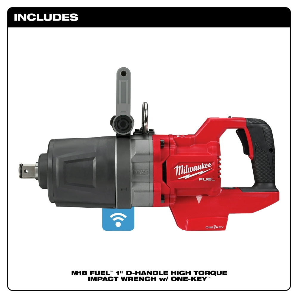 Milwaukee 2868-20 M18 FUEL 18V 1" D-Handle High Torque Impact Wrench - Bare Tool