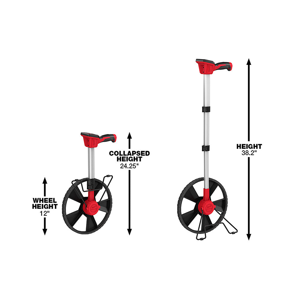 Milwaukee 48-22-5112 12" Digital Measuring Wheel w/ IP54 Backlit Screen