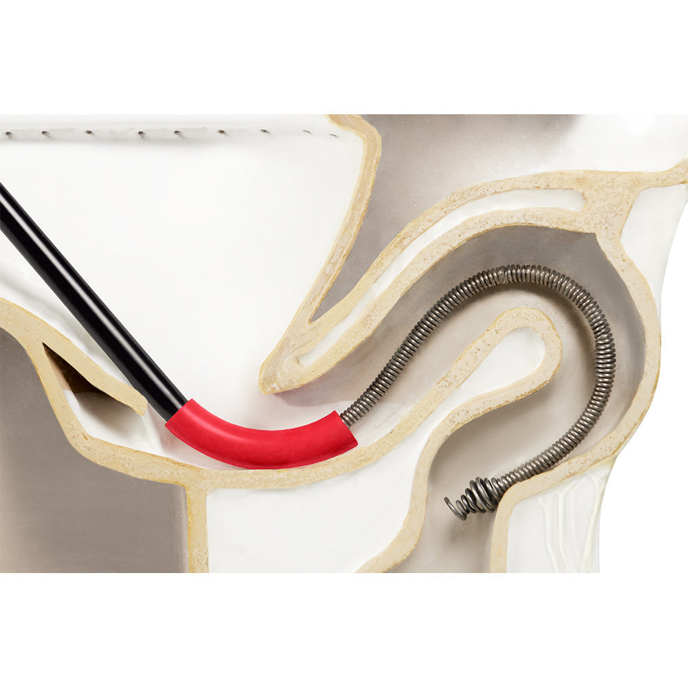 Milwaukee 48-22-5765 3' Toilet Auger w/ Extended Cable Head and Rubber Boot