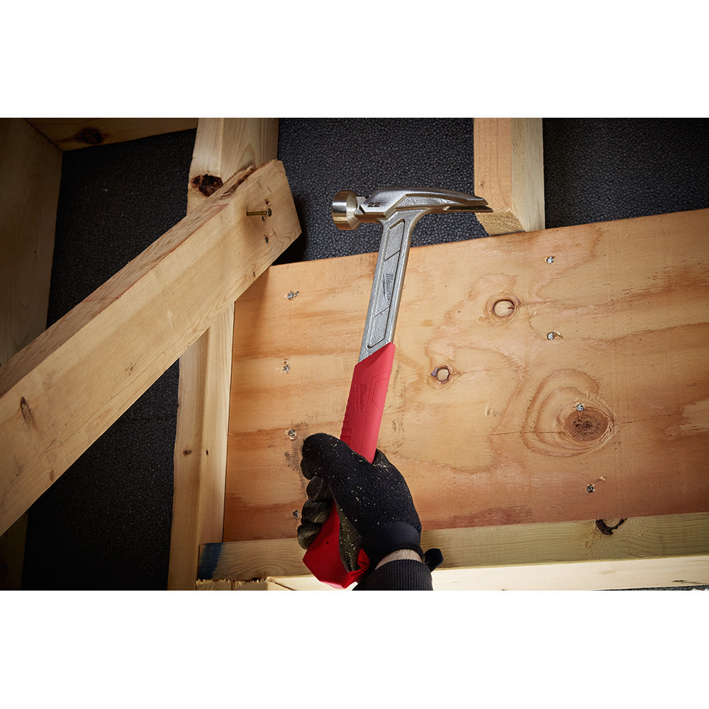 Milwaukee 48-22-9022 22oz Milled Face Framing Hammer w/ I-Beam Handle
