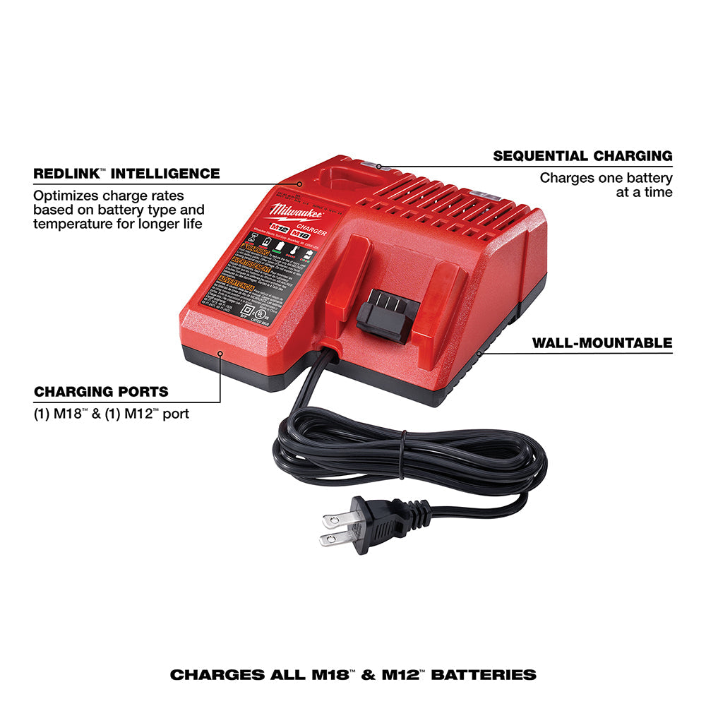 Milwaukee 48-59-1812 M12/M18 12/18V Multi-Voltage Charger