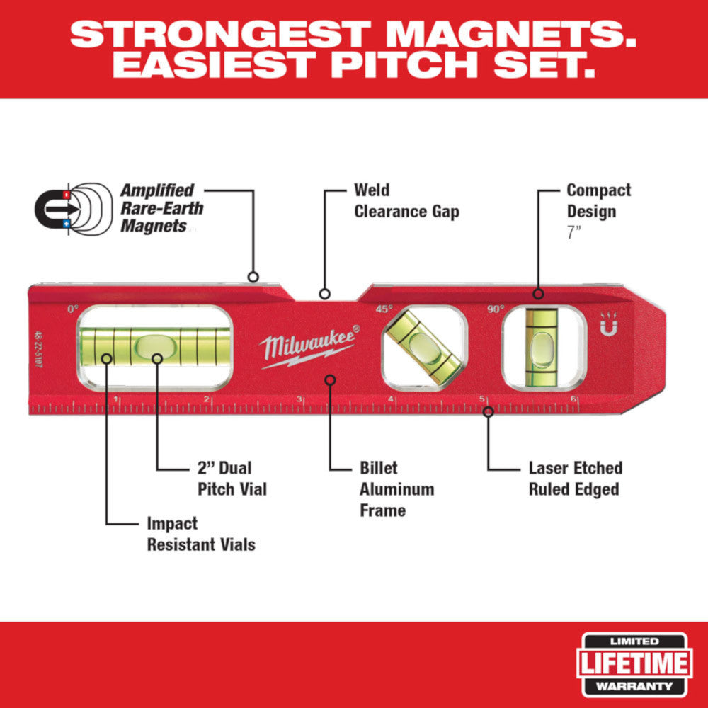 Milwaukee MLIBM48 48" Magnetic I-Beam Level / Billet Torpedo Level