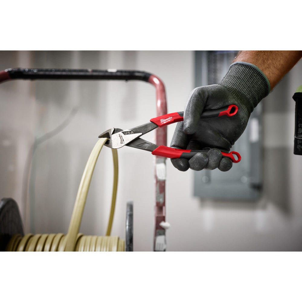 Milwaukee MT558 8" Diagonal Comfort Grip Cutting Pliers - Made In USA