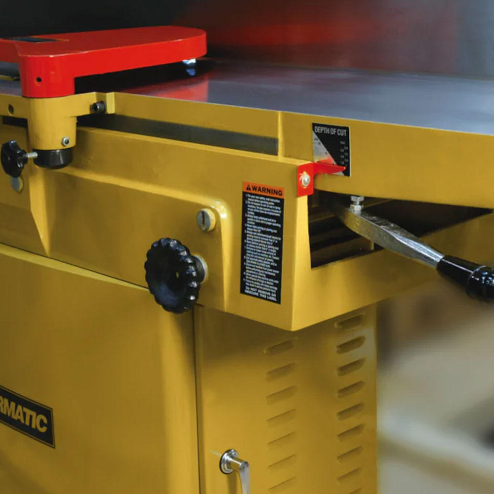 Powermatic 1791307 1285 230V 3 HP 1 Phase 12" Heavy Duty Jointer Helical Head