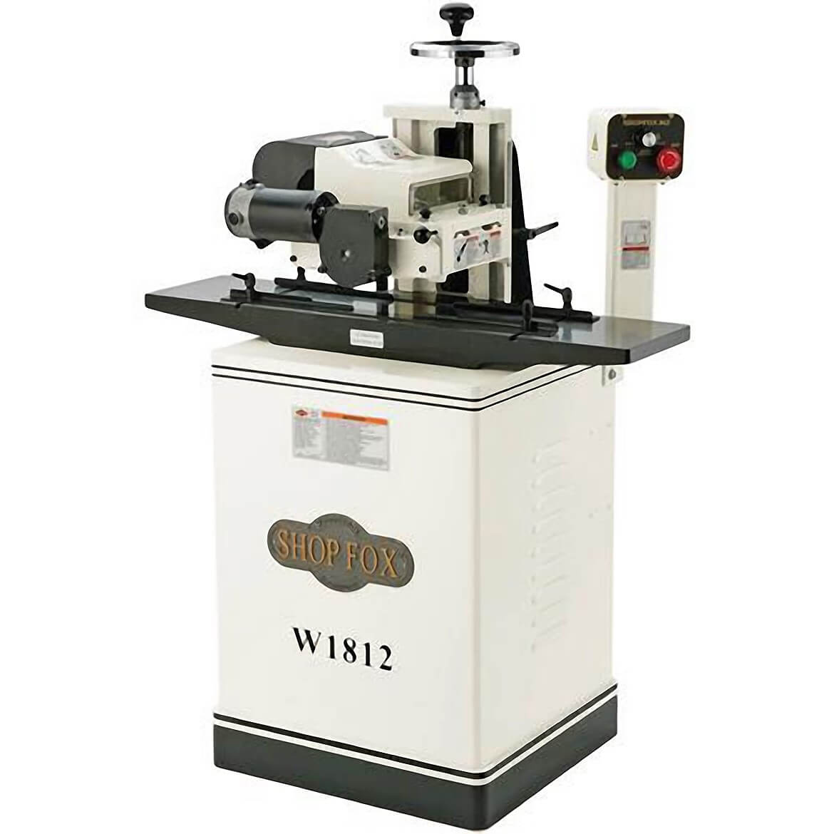 Shop Fox W1812 2 Hp 7" Variable Speed Planer/Moulder w/ Stand & Cast Iron Wings