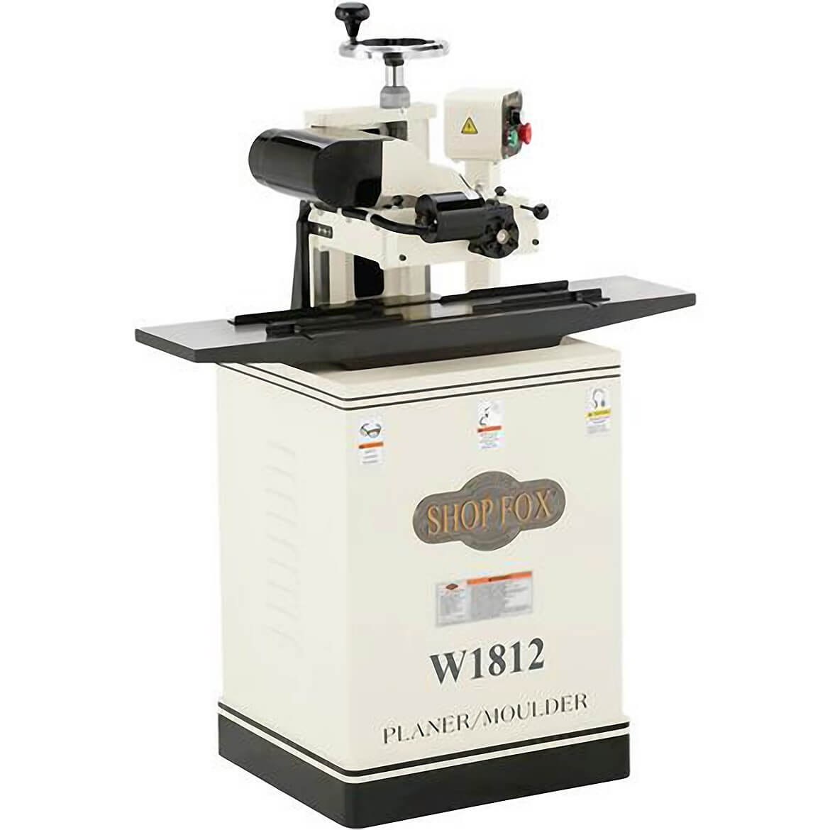 Shop Fox W1812 2 Hp 7" Variable Speed Planer/Moulder w/ Stand & Cast Iron Wings