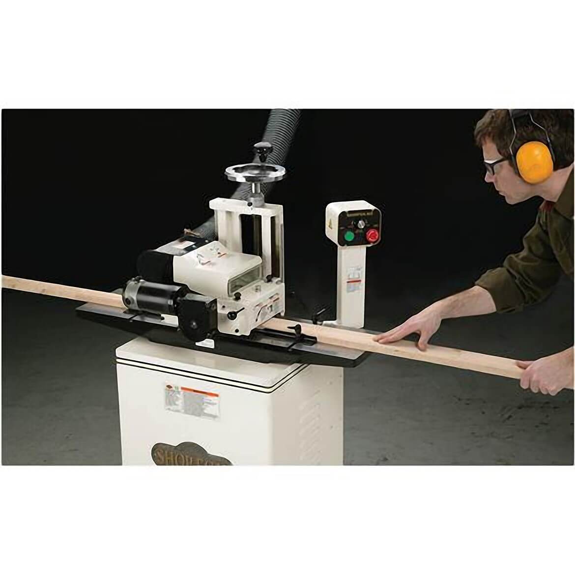 Shop Fox W1812 2 Hp 7" Variable Speed Planer/Moulder w/ Stand & Cast Iron Wings