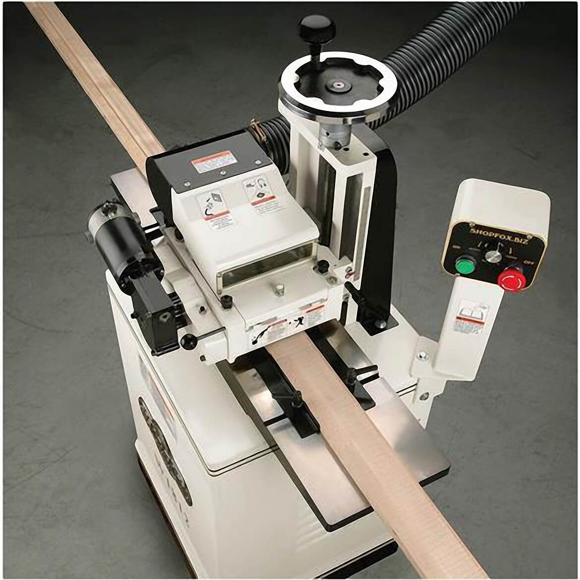 Shop Fox W1812 2 Hp 7" Variable Speed Planer/Moulder w/ Stand & Cast Iron Wings