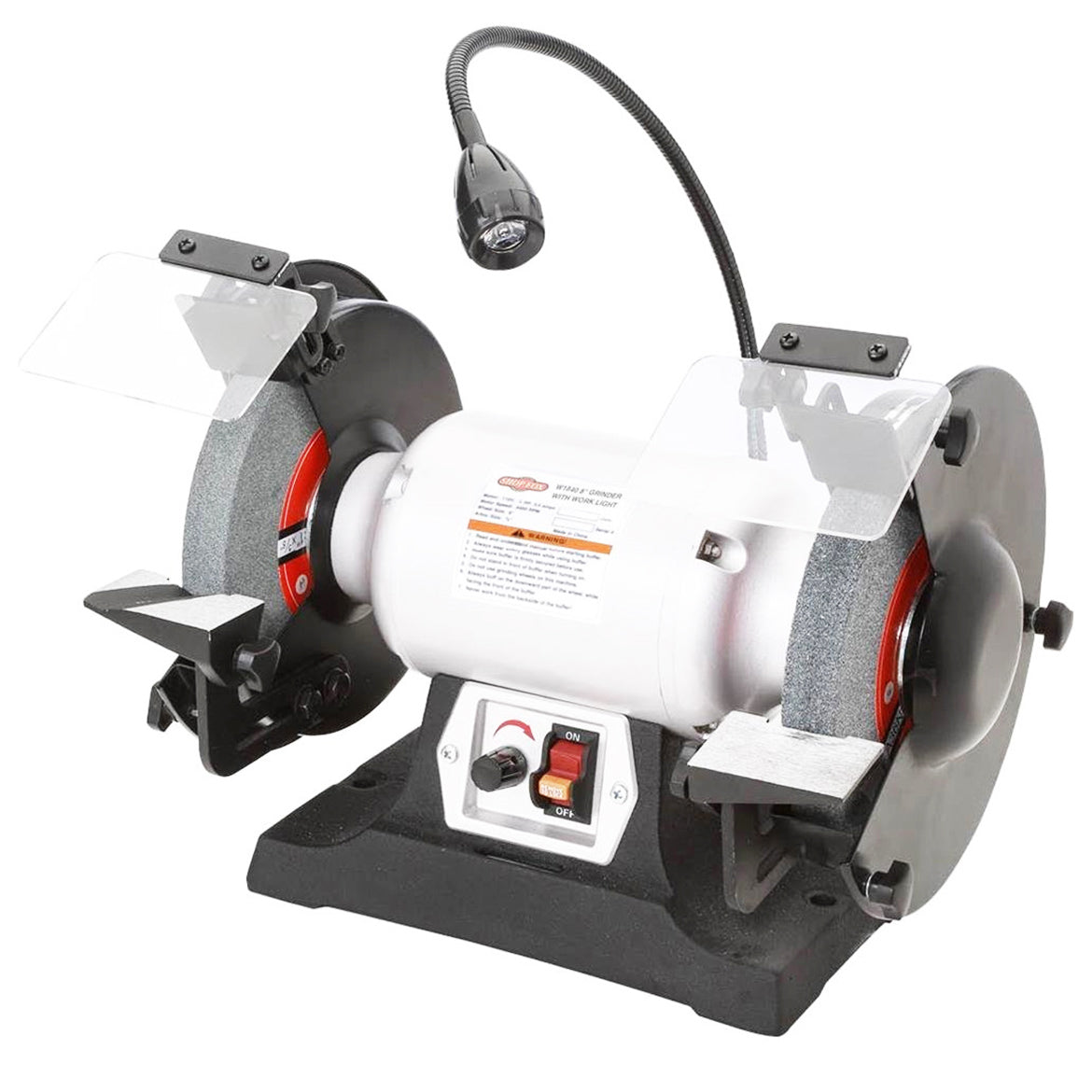 Shop Fox W1840 8-Inch 3600-Rpm Dual Variable-Speed Aluminum-Oxide Grinder