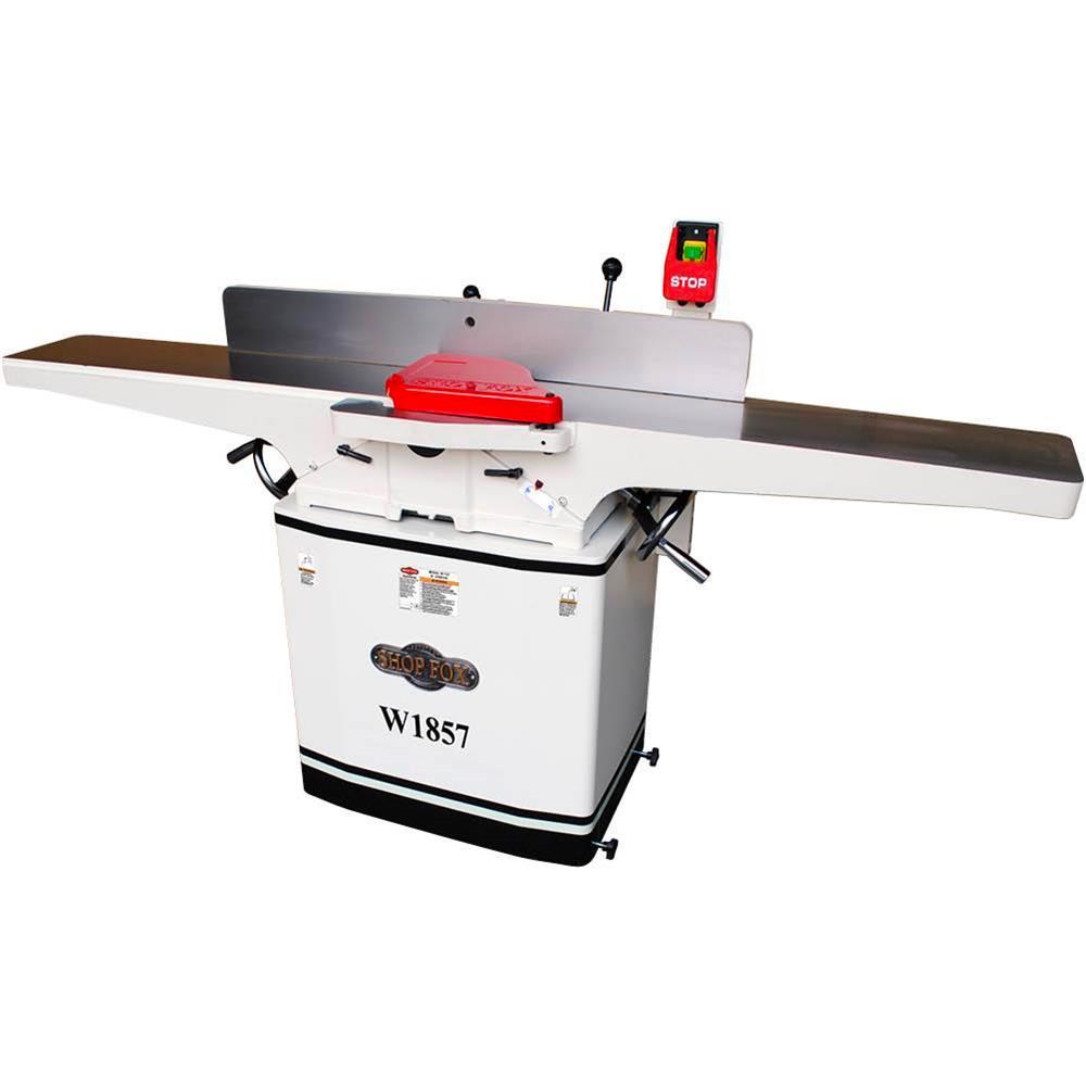 Shop Fox W1857 8 Inch x 72 Inch Built-In Mobile Base Dovetail Jointer