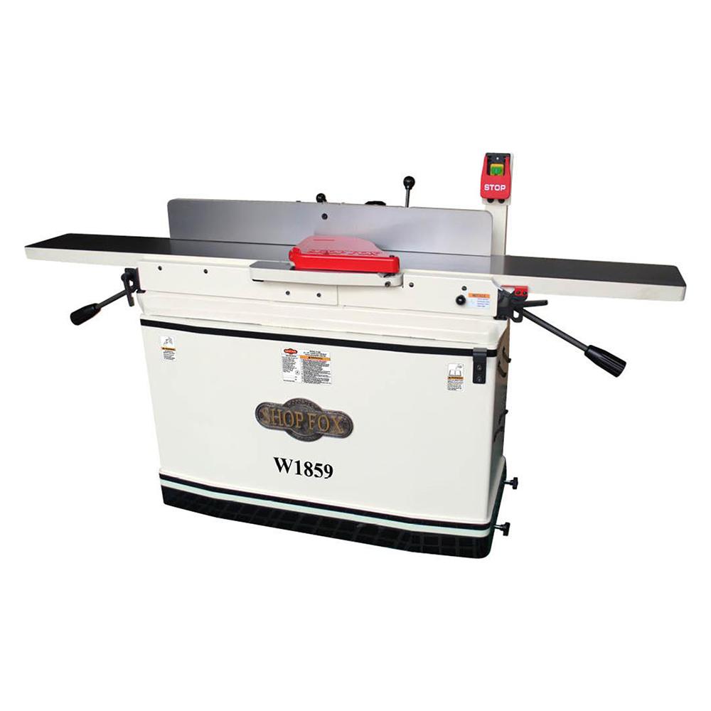 Shop Fox W1859 8-Inch x 76-Inch 3-Hp Parallelogram Jointer w/ Mobile Base