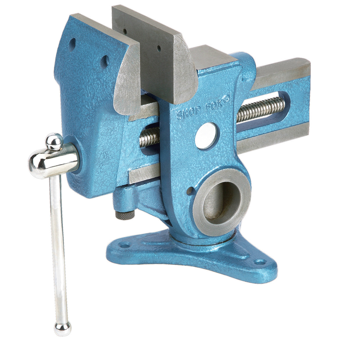 Shop Fox D3125 3-1/2 x 2-1/8-Inch Jaws 360 Degree Capacity Swivel Parrot Vise