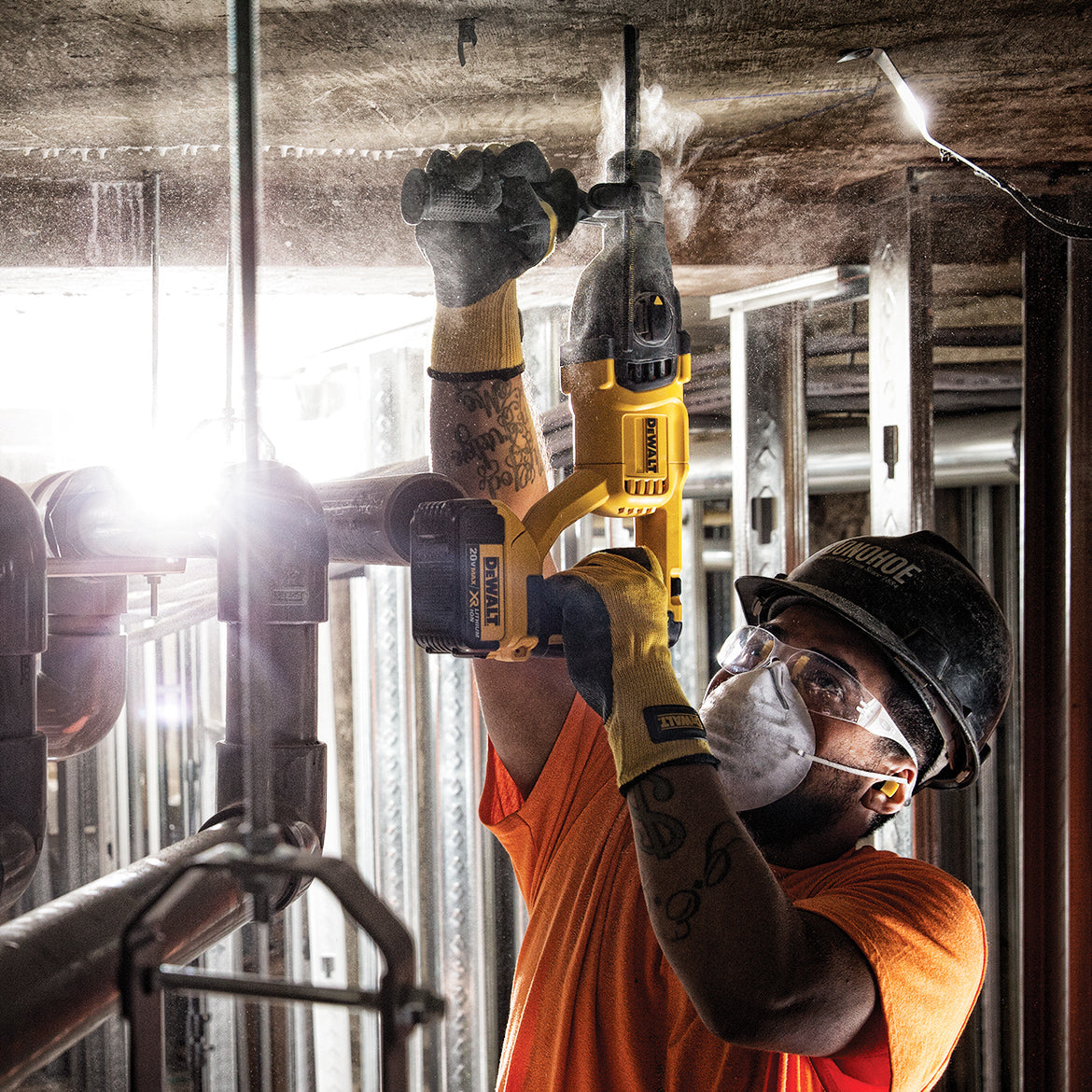 DeWALT DCH133B 20V 1-Inch D-Handle XR Brushless Rotary Hammer - Bare Tool
