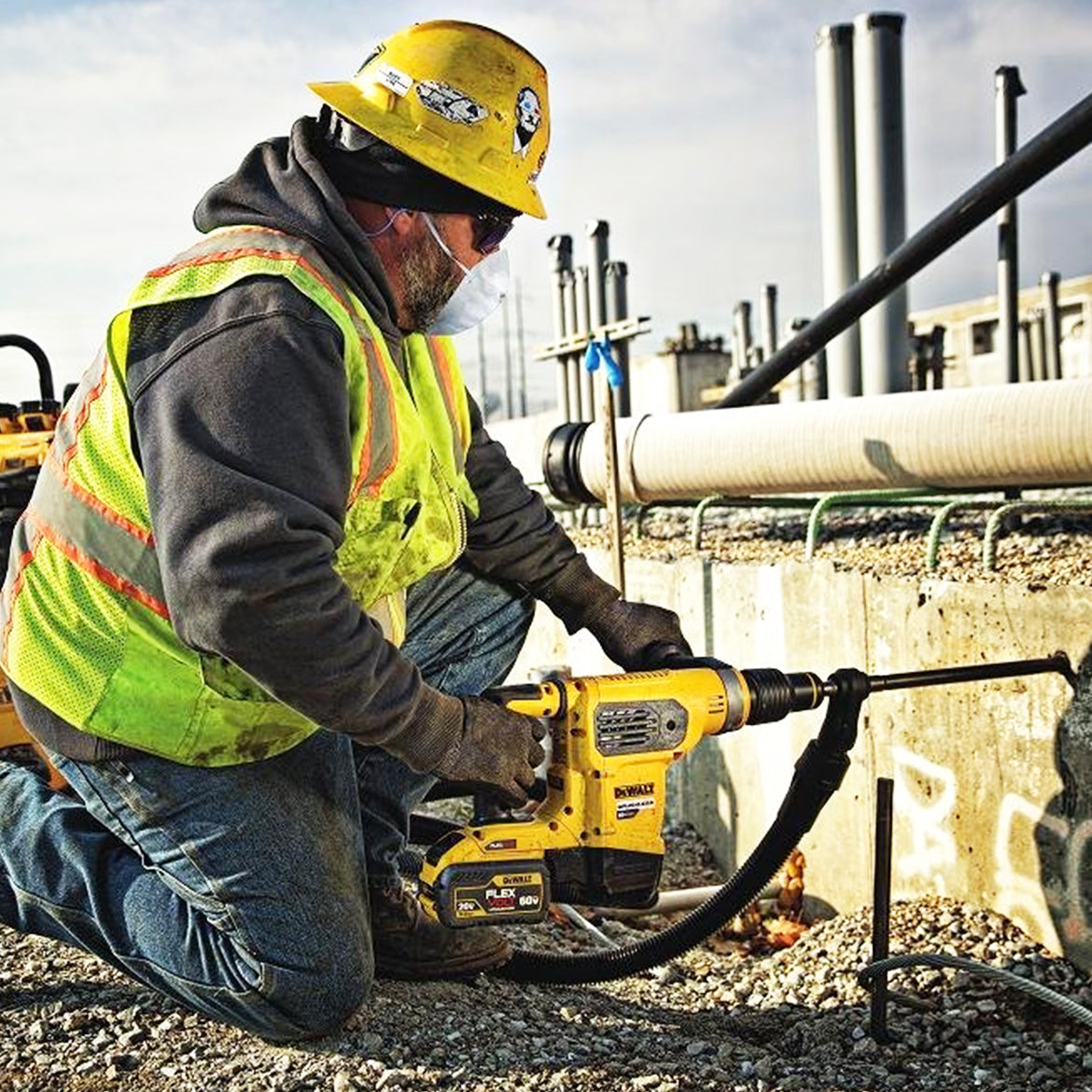 DeWALT DCH481X2 60V 9/16-Inch SDS-MAX Combination Hammer Driver Kit