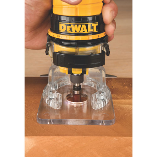 DeWALT DWE6000 1/4" Collet Single Speed Laminate Trimmer Cutter - Electric