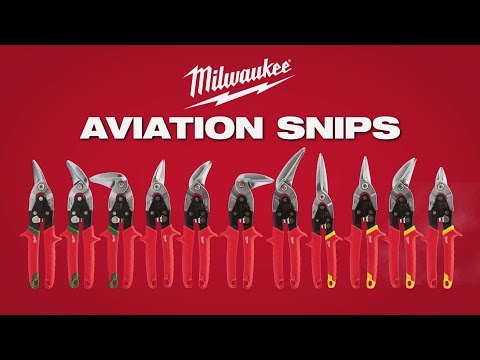 Milwaukee 48-22-4533 Ergonomic Flush Bolt Aviation Snip Set - 3pc