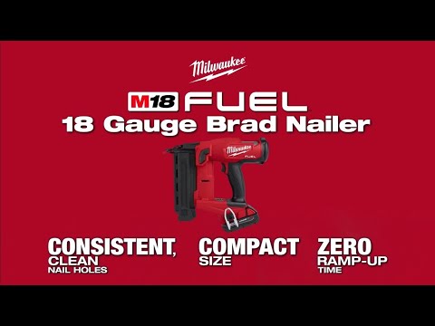 Milwaukee 2746-21Ct M18 FUEL 18V 18 Gauge Brad Nailer Kit