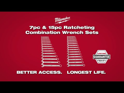 Milwaukee 48-22-9407 7-Piece Standard Open-End Combination Wrench Set