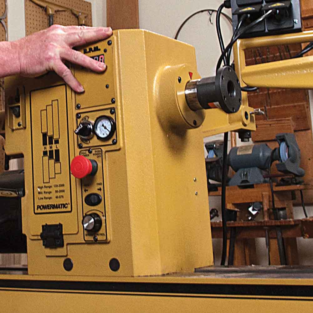 Powermatic 4224B Lathe w/ Lamp Kit 3HP 3PH 220V - 1794224K