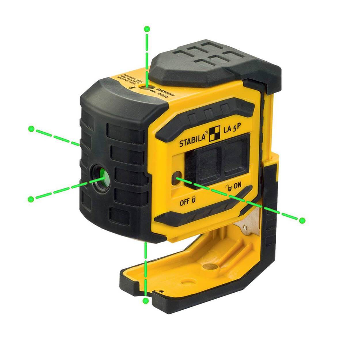 Stabila 03165 5-Point/Dot 60-Foot Range Self-Leveling Green Beam Laser Level