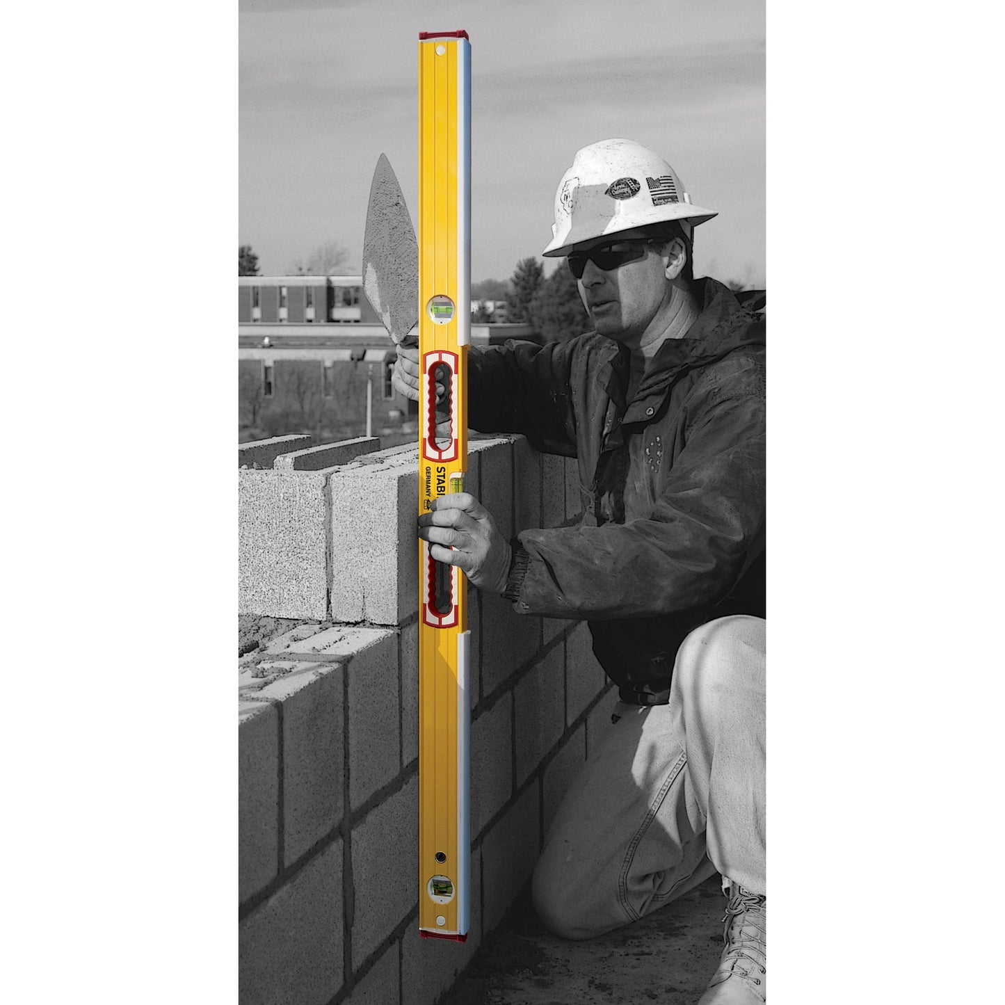 Stabila 196-2K 48" Mason's Level with Blow Shield Striking Surface - 36448