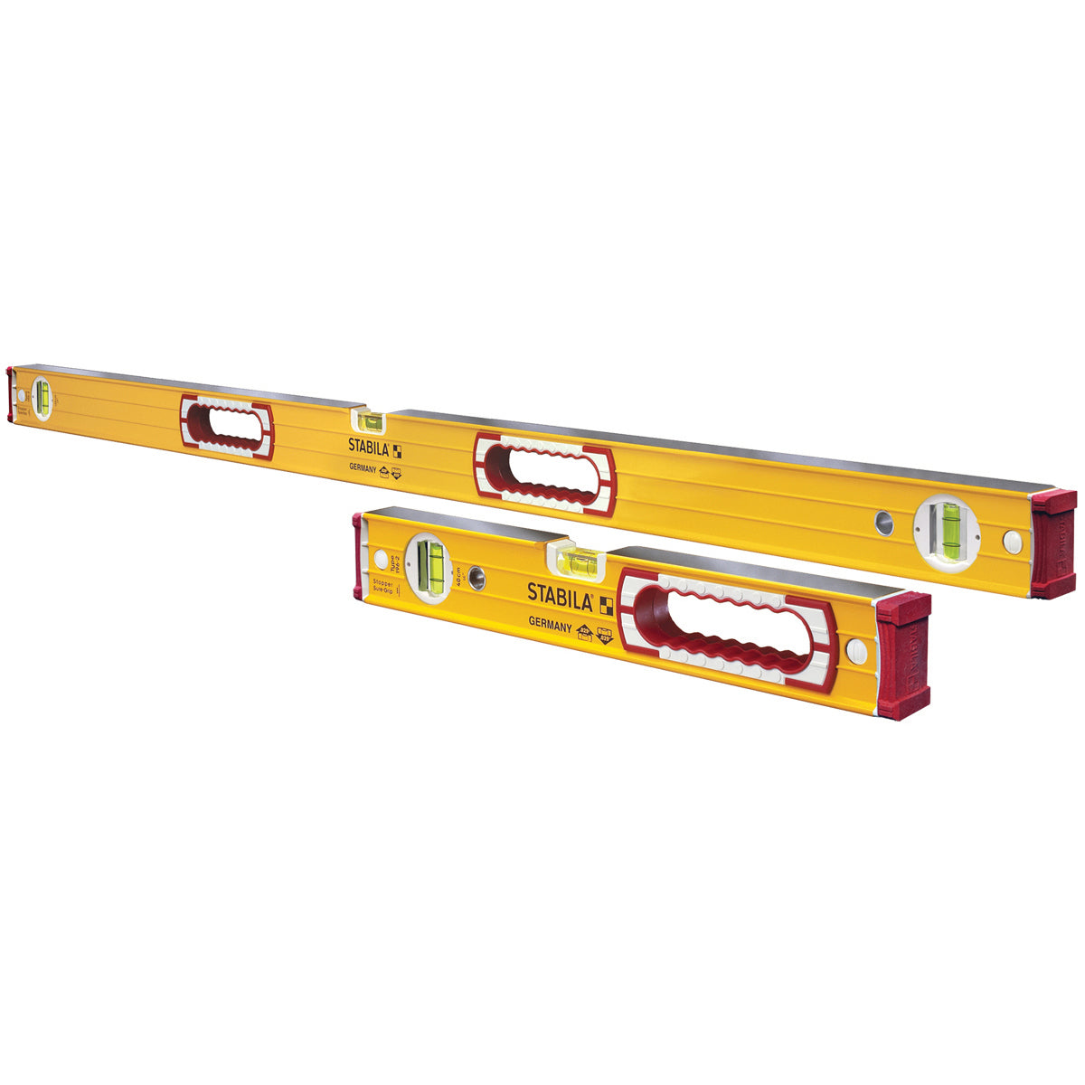 Stabila 196 48"/16" Heavy Duty Aluminium Level Set with End Caps - 37816