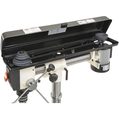 Shop Fox W1669 1/2 Hp 34" 5 Speed Benchtop Radial Drill Press w/ Cast Iron Table