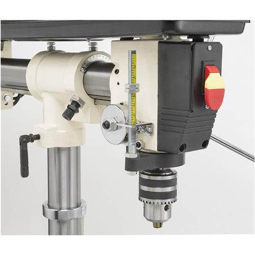 Shop Fox W1669 1/2 Hp 34" 5 Speed Benchtop Radial Drill Press w/ Cast Iron Table