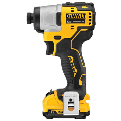 DeWALT DCF801F2 12V MAX XTREME Brushless 1/4 Inch Cordless Impact Driver Kit