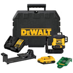 DeWALT DCLE34031D1 20V 3 x 360 Green Horizontal Line Laser Kit