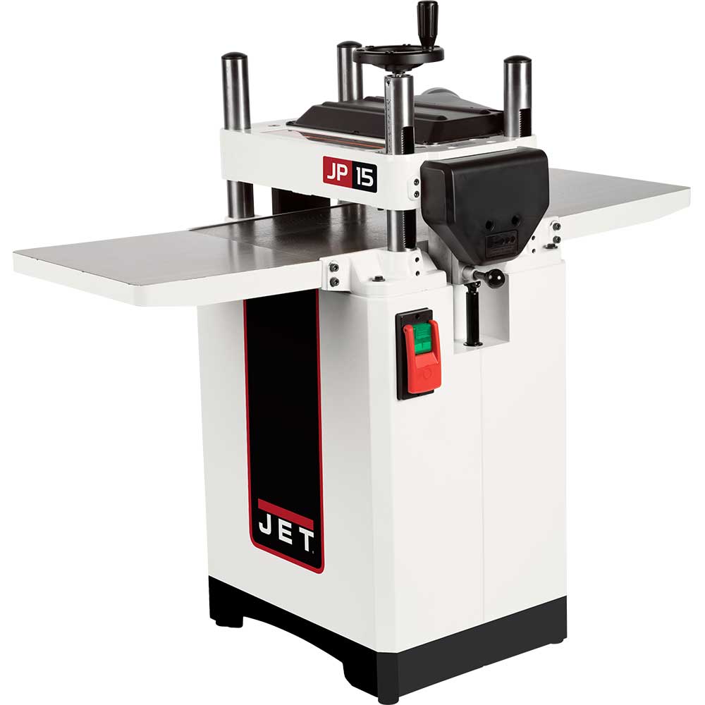 JET JWP-15BHH 240 Volt 15 Inch Floorstanding Helical Cutterhead Planer - 722155