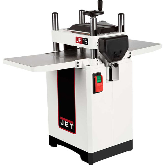 JET JWP-15BHH 240 Volt 15 Inch Floorstanding Helical Cutterhead Planer - 722155