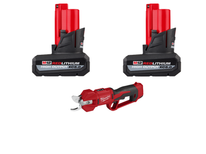 Milwaukee 2534-20x5 M12 12V Cordless Prunning Shears w/ 2 - M12 5AH Batteries