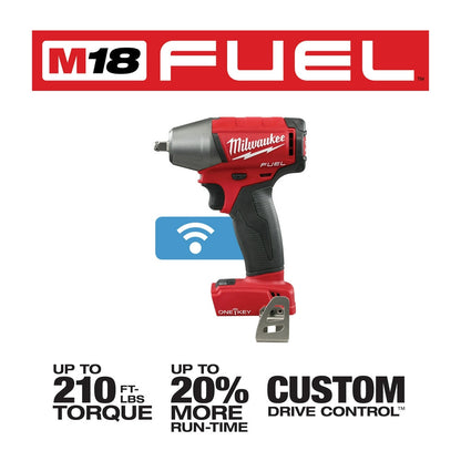 Milwaukee 2758-20 M18 FUEL 18V 3/8" Compact Impact Wrench Kit - Bare Tool