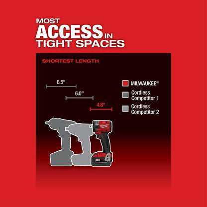 Milwaukee 2854-20 M18 FUEL 18V 3/8" Impact Wrench w/Friction Ring -Bare Tool