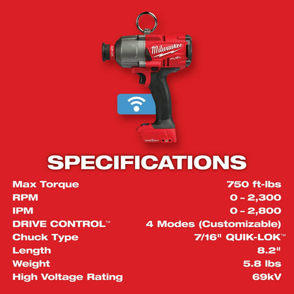 Milwaukee 2865-22 M18 FUEL 18 Volt 7/16 Inch Hex Utility Impact Wrench Kit