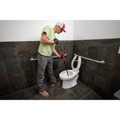 Milwaukee 48-22-5765 3' Toilet Auger w/ Extended Cable Head and Rubber Boot