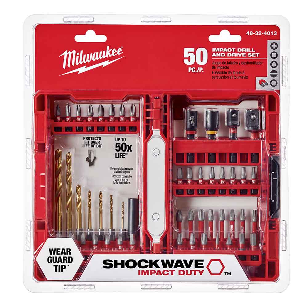 Milwaukee 48-32-4013 Shockwave Impact Duty Drill and Driver Bit Set, 50pc
