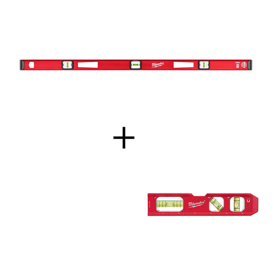 Milwaukee MLIBM48 48" Magnetic I-Beam Level / Billet Torpedo Level