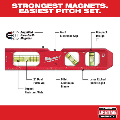 Milwaukee MLIBM48 48" Magnetic I-Beam Level / Billet Torpedo Level