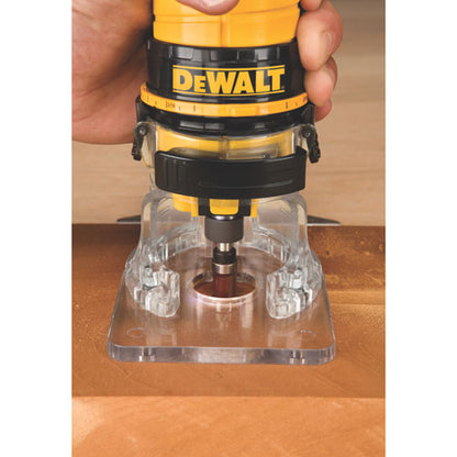 DeWALT DWE6000 1/4" Collet Single Speed Laminate Trimmer Cutter - Electric