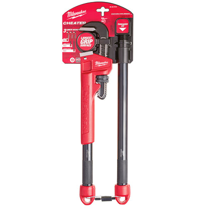 Milwaukee 48-22-7314 21.80-Inch Steel Ergonomic Overbite Cheater Pipe Wrench